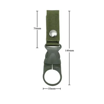 Webbing Buckle Hook Water Bottle Holder Clip Outdoor Nylon EDC Climb Carabiner Belt Backpack Hanger Camp Carabiner Belt Clip 1 pc чёрный