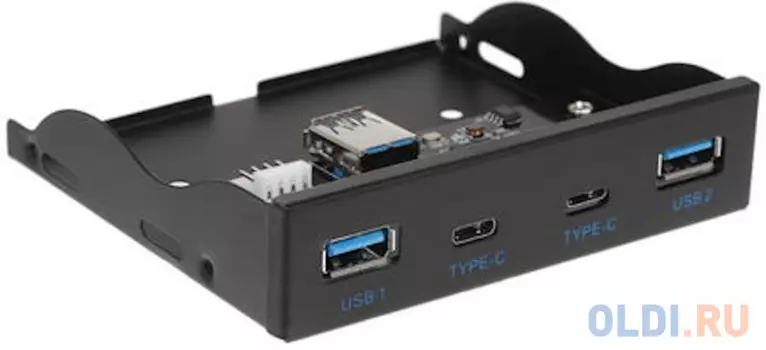 Многофункциональная панель DEXP USB3.0 x 2 & USB3.1 x 2 черный