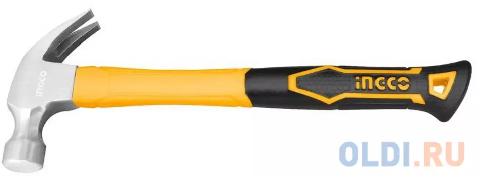 Молоток гвоздодер 450г. INGCO HCH8816