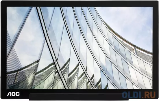 Монитор 15" AOC I1601FWUX черный IPS 1920x1080 220 cd/m^2 5 ms USB Type-C