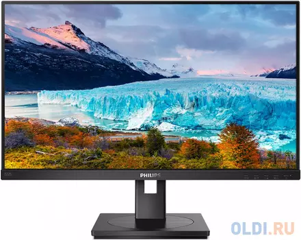 МОНИТОР 21.5" PHILIPS 222S1AE/00 Black с поворотом экрана (IPS, 1920x1080, 75Hz, 4 ms, 178°/178°, 250 cd/m, 50M:1, +DVI,