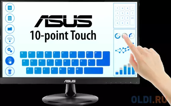 Монитор 22" ASUS VT229H черный IPS 1920x1080 250 cd/m^2 5 ms HDMI VGA Аудио USB