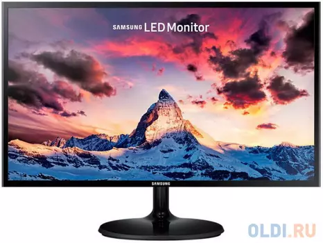 Монитор 23.5" Samsung S24F350FHI (F350FHIX) gl.Black PLS, 1920x1080, 4ms, 250 cd/m2, 1000:1 (Mega DCR), D-Sub, HDMI, vesa