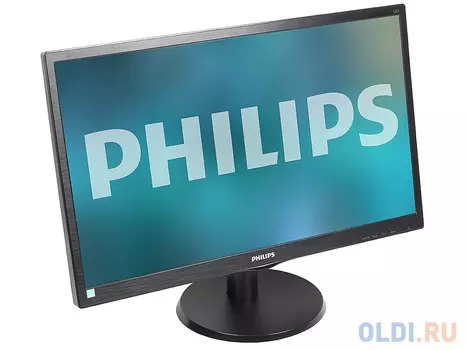Монитор 23.6" Philips 243V5LHSB/01(00) Black Hairline WLED, 1920x1080, 1ms, 250 cd/m2, 1000:1 (DCR 10M:1), D-Sub, DVI-D, HDMI, vesa
