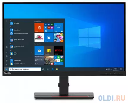 Монитор 23.8" Lenovo T24h-20 черный IPS 2560x1440 300 cd/m^2 4 ms HDMI DisplayPort USB Аудио USB Type-C 61F0GAT1EU