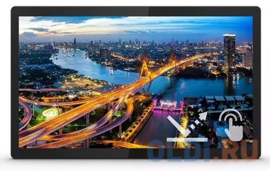 МОНИТОР 23.8" PHILIPS 242B1TFL/00 Black (IPS, Multi-Touch, 1920x1080, 75Hz, 4 ms, 178°/178°, 350 cd/m, 50M:1, +DVI, +HDM