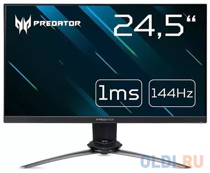 МОНИТОР 24.5" Acer Predator XN253QPbmiprzx Black (LED, Wide, 1920x1080, 144Hz, 1ms, 170°/160°, 400 cd/m, 100,000,000:1,