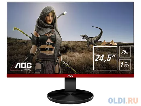 Монитор 24.5" AOC G2590VXQ Black-red 1920x1080, 1ms, 250 cd/m2, 1000:1 (DCR 20M:1), D-Sub, HDMI*2, DP, 2Wx2, Headph.Out, vesa