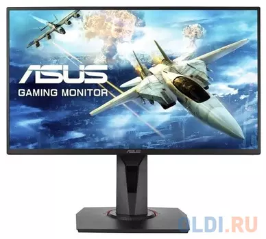 Монитор 24.5" Asus VG258QR Black LED, Wide, 1920x1080, 1ms, 170°/160°, 400 cd/m, 100,000,000:1, +DVI, +DP, +HDMI, +MM,