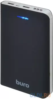 Мобильный аккумулятор Buro RA-30000 Li-Ion 30000mAh 3A черный/серый 2xUSB