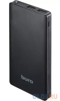 Мобильный аккумулятор Buro RCL-10000-BK Li-Pol 10000mAh 2.1A черный 2xUSB