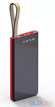 Мобильный аккумулятор Hiper DARK 10000 Black Li-Pol 10000mAh 2.4A+2A черный 2xUSB материал алюминий