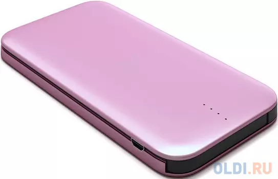 Мобильный аккумулятор Redline B8000 Li-Pol 8000mAh 2.4A розовое золото 1xUSB (чехол в комплекте)