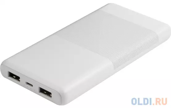 Мобильный аккумулятор Redline RP-21 Li-Pol 10000mAh 2.1A белый