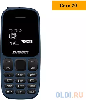 Телефон Digma A106 синий