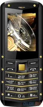 Мобильный телефон Texet TM-520R черный жёлтый 2.4" 32 Мб