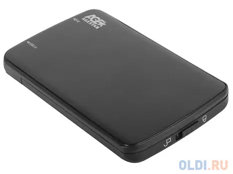 Мобил рек AgeStar 3UB2A12-6G (BLACK) usb3.0 to 2,5"hdd SATA алюминий