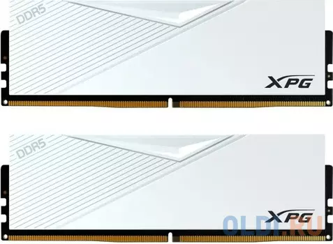 Модуль памяти ADATA 16GB (2 x 8Gb) DDR5 UDIMM, XPG LANCER, 5200 MHz CL38-38-38, 1.25V, Белый Радиатор