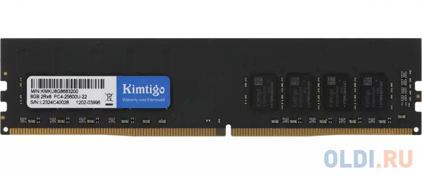Модуль памяти DDR 4 DIMM 8Gb PC25600, 3200Mhz, KIMTIGO (KMKU8G8683200) (retail)