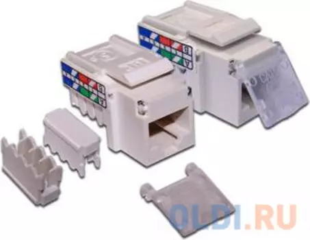 Модуль розетки Lanmaster RJ45 Keystone UTP Cat 5Е LAN-OK45U5E/90-WH