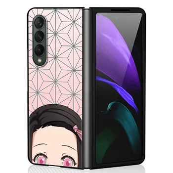 Жесткий чехол для телефона Demon Slayer Cartoon из ПК для Samsung Galaxy ZFold3 Z Fold4 5G ZFold4 Z Fold3 Z Fold 4 Z Fold Print Bag Samsung Z Fold3 5G