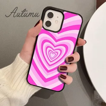 Чехол для телефона 70-х годов Groovy Heart Hearts для iPhone 11 12 13 14 Pro Max mini X XR XS SE 2020 6S 7 8 Plus Samsung Galaxy S21 S22 iPhone 6plus