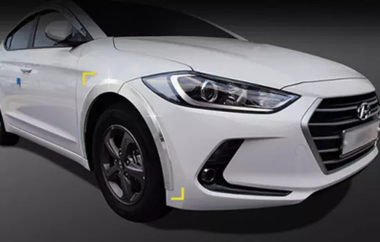 Хромированные накладки на колесные арки для Hyundai Elantra 2016 -