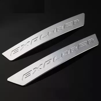Хромированные накладки на противотуманные фары Line для Ford Explorer 2015 - 2018