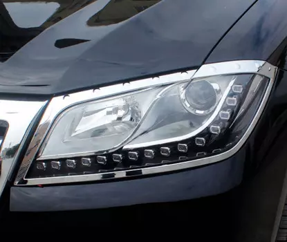 Хромированные окантовка фар для Haval H2 2014 - 2019