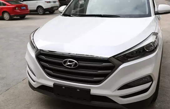 Хромированный молдинг на капот для Hyundai Tucson (2015- по н.в. )