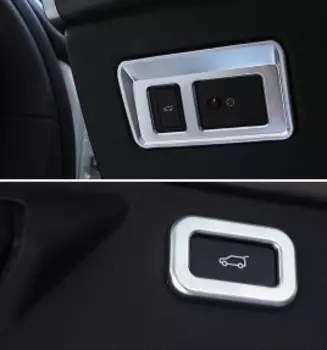 Хромированная накладка на кнопку открывания багажника для Range Rover 2014 -