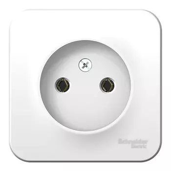 Розетка Schneider Electric Blanca BLNRA000111 одноместная без заземления с изолирующей пластиной белая