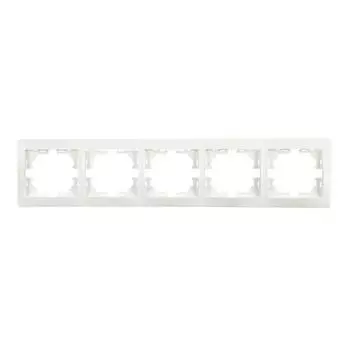 Рамка пятиместная Lezard Mira 701-0200-150 белая