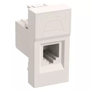 Розетка телефонная IEK Праймер РКФ-10-00-П RJ-11 кат.3 CKK-40D-RT1-K01 белая