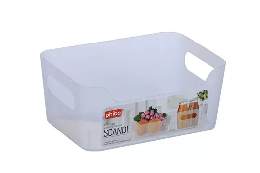 Корзина д/хранения econova Scandi, 1,2 л 17127,5 см цвет прозрачный