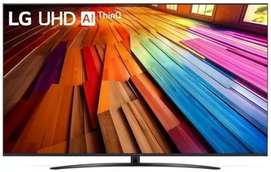Телевизор LG 75UT81006LA.ARUB 75" черный 4K Ultra HD 60Hz DVB-T DVB-T2 DVB-C DVB-S2 USB WiFi Smart TV