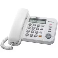 Телефон проводной Panasonic KX-TS2358RUW
