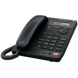 Телефон проводной Panasonic KX-TS2570RUB автоответчик, АОН