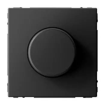 Светорегулятор Systeme Electric GAL001423 ArtGallery поворотно-нажимной LED, RC, 400Вт, механизм, Базальт