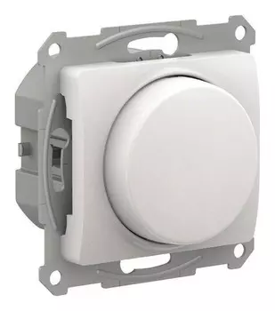 Светорегулятор Systeme Electric GSL000623 Glossa поворотно-нажимной LED, RC, 400Вт, механизм, перламутр