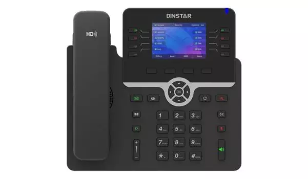 Телефон VoiceIP Dinstar C64GP 10/100/1000, 3,5" 4 SIP аккаунта, ЖК дисплей 480x320, 6 программируемых клавишь, поддерживаешь до 6ти панелей расширени