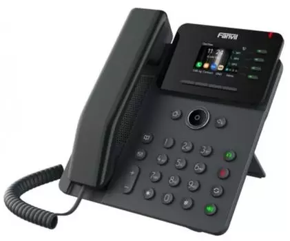 Телефон VoiceIP Fanvil V61G 4 линий SIP, 2х10/100/1000, 2,4" дисплей 320*240, POE, 12 DSS клавиш