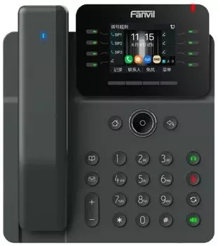 Телефон VoiceIP Fanvil V62 Pro 6 линий SIP, 2х10/100/1000, 2,8" цветной дисплей, 15 DSS клавиш, беспроводная трубка