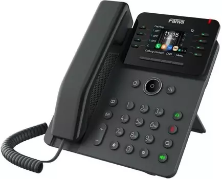 Телефон VoiceIP Fanvil V62W 6 линий SIP, 2х10/100/1000, 2,7" дисплей 192*64, POE, 15 DSS клавишь, Wi-Fi