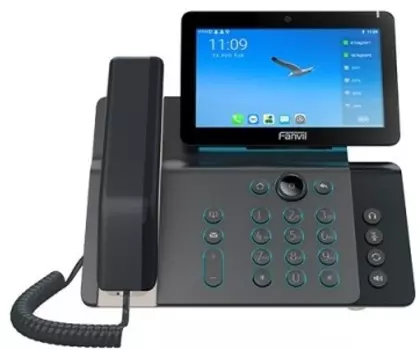 Телефон VoiceIP Fanvil V67 Android 7.0, 20 линий SIP, 2х10/100/1000, 7" цветной дисплей Touch Scrin 1024*600, POE, 115 DSS