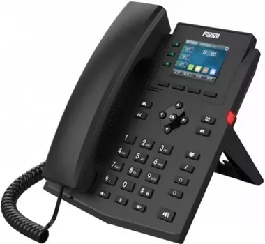 Телефон VoiceIP Fanvil X303-2 Wire 2xEthernet 10/100, LCD 320x240, цветной дисплей 2,4, 4 аккаунта SIP, G722, Opus, Ipv-6, порт для гарнитуры, книга н