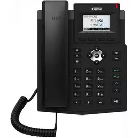 Телефон VoiceIP Fanvil X3S Lite 2xEthernet 10/100, 2 SIP линии, HD аудио, цветной дисплей 2,3”, порт для гарнитуры, книга на 1000 записей, 6-я сторонн