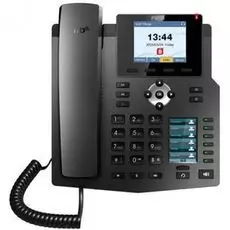 Телефон VoiceIP Fanvil X4G 4 SIP аккаунта, основной цветной дисплей, дополнительный цветной дисплей, 2 порта 10/100/1000 Мбит, POE