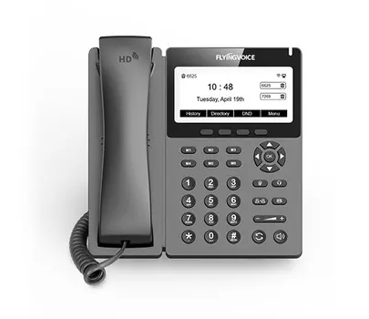 Телефон VoiceIP Flying Voice P22G IP телефон, 2xEthernet 10/100/1000, LCD 384x160,2.4GHz Wi-Fi, 2 аккаунта SIP, G722, Opus, Ipv-6, порт для гарнитуры,
