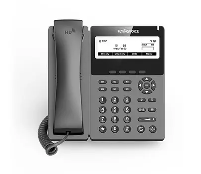 Телефон VoiceIP Flying Voice P22P IP телефон, 2xEthernet 10/100, LCD 3.8'' 384x106,2.4GHz Wi-Fi, 2 аккаунта SIP, G722, Opus, Ipv-6, порт для гарнитуры